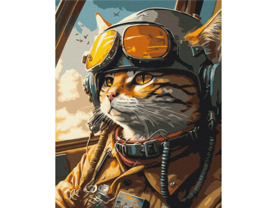 Картина за номерами "Котик на захисті неба" © Маріанна Пащук Brushme BS53792 40x50 см