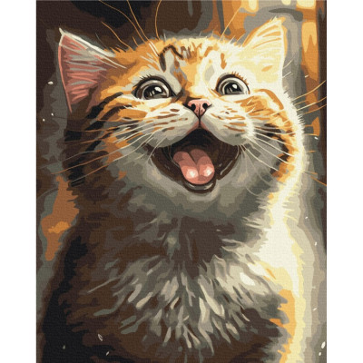 Картина за номерами "Натхненний котик" ©Marianna Pashchuk BS53803, 40х50 см