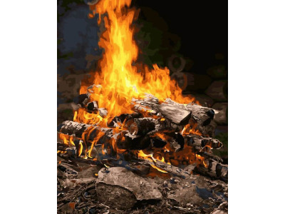 Картина за номерами. Brushme "Багаття" GX21741 40х50 см