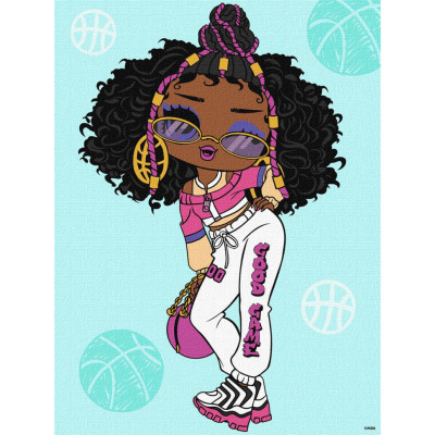 Картина за номерами "L.O.L. Surprise! Tweens Hoops Cutie" KHO6285 30х40 см