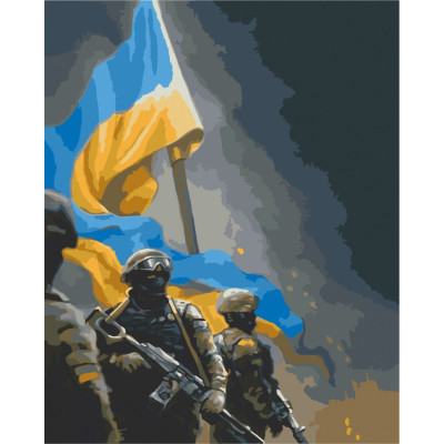 Картина за номерами "Українські воїни" 10339-NN 40х50 см