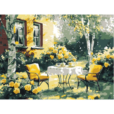 Картина за номерами "Затишний дворик" ©art_selena_ua KHO6374 30х40 см Картина за номерами "Затишний дворик" ©art_selena_ua KHO6374 30х40 см