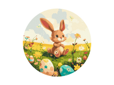 Картина за номерами "Великодній кролик" Brushme RC00079M 30 см