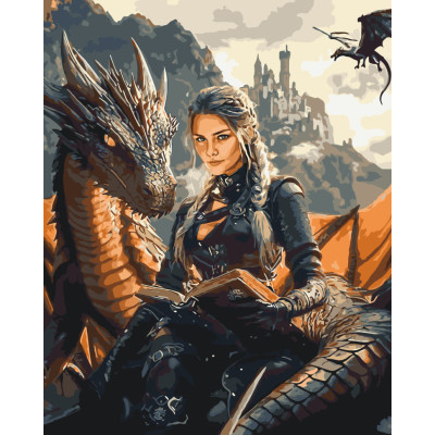 Картина за номерами "Четверте крило. Обрана драконом" LW3522 40х50 см Картина за номерами "Четверте крило. Обрана драконом" LW3522 40х50 см