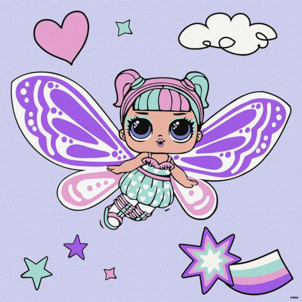 Картина за номерами "L.O.L. Surprise! O.M.G. Fairies Sweetiefly" KHO1091 40х40 см Картина за номерами "L.O.L. Surprise! O.M.G. Fairies Sweetiefly" KHO1091 40х40 см