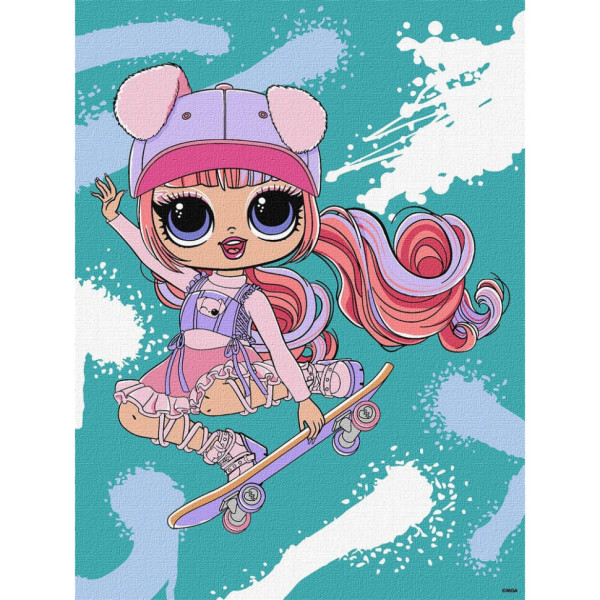 Картина за номерами "Tweens LOL Skate Dance Ali Dance" KHO1207 30х40 см
