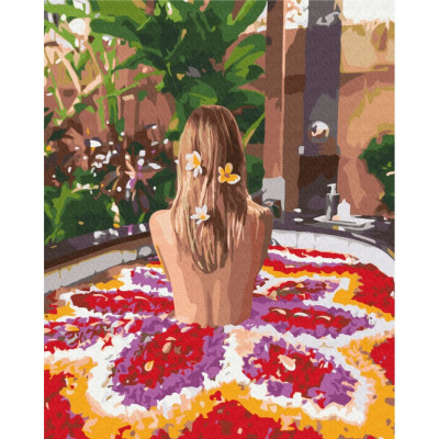 Картина за номерами "Квітка Балі" Brushme BS52889 40х50 см