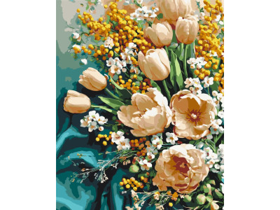 Картина за номерами "Весняні тюльпани" LW3178-01 40х50 см