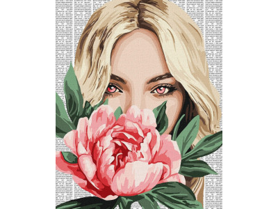 Картина за номерами "Барвиста поезія: Півонія" ©art_selena_ua KHO8599 40х50 см