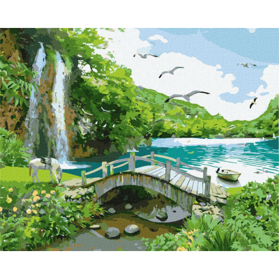 Картина за номерами "Райська бухта" Ідейка KHO2860 40х50 см