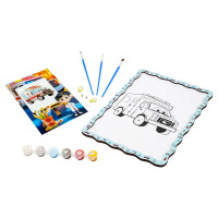 Дитячий набір для розпису по дереву "Медична машина" Puz-22955 формат А4