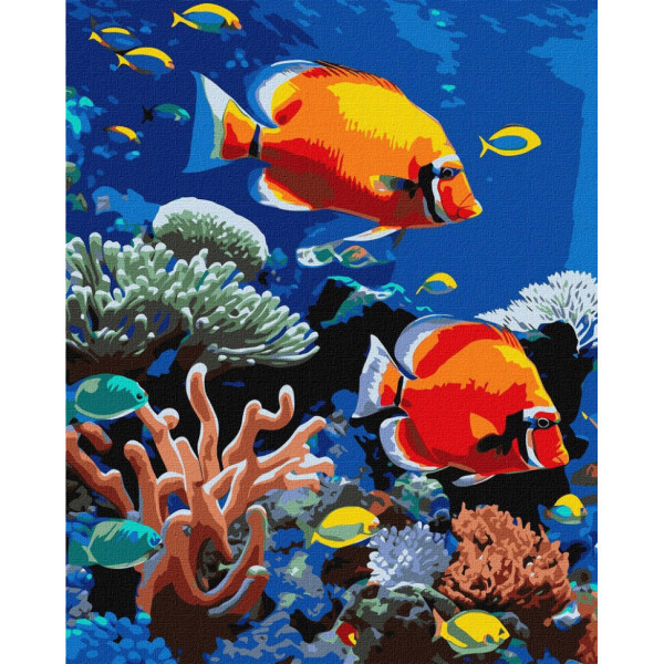Картина за номерами "Яскравий риф" KHO6703 40х50 см