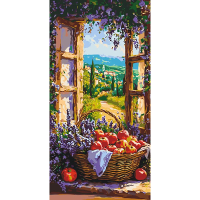 Картина за номерами "Фруктовий кошик" LW5133 40х80 см