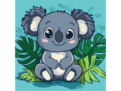 Картина за номерами "Весела коала" KHO1270 30х30 см