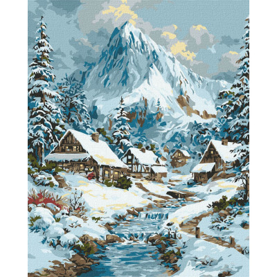 Картина за номерами "Новорічний краєвид" KHO6420 40х50 см