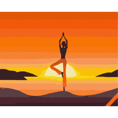 Картина за номерами. Brushme "Aсана йоги" GX34817