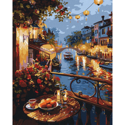 Картина за номерами "Вечір набережної" ©art_selena_ua KHO6438 40х50 см