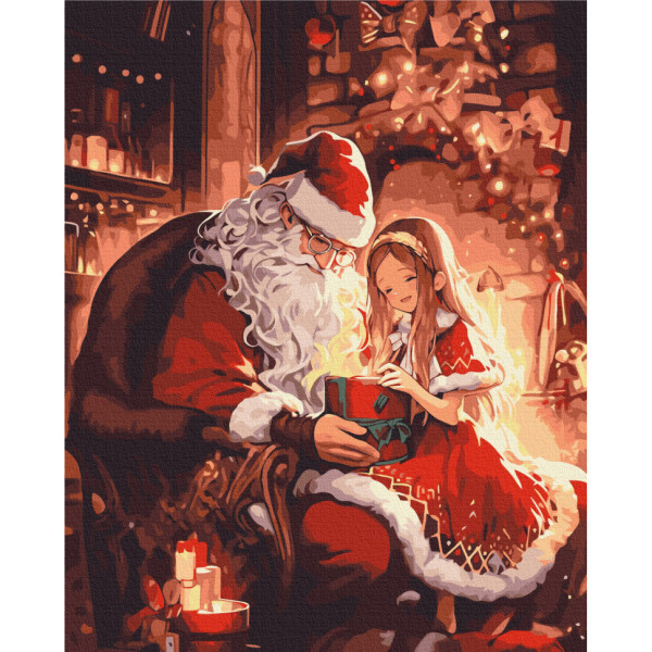 Картина за номерами "Подарунок від Санти" BS53850 40х50 см