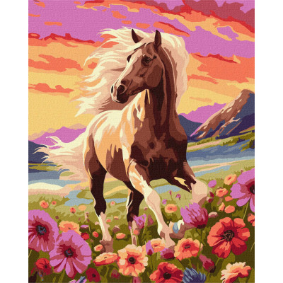 Картина за номерами "Витончений кінь" KHO6584 40х50см