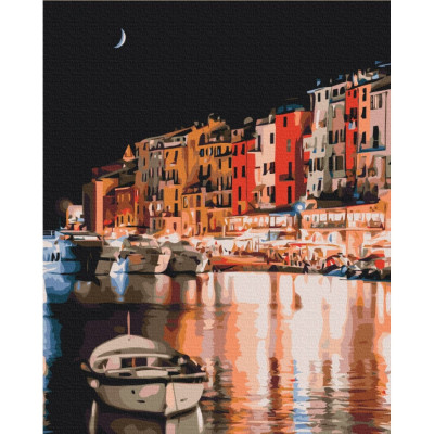 Картина за номерами "Вогні нічної Італії" BS52520 Brushme 40х50 см