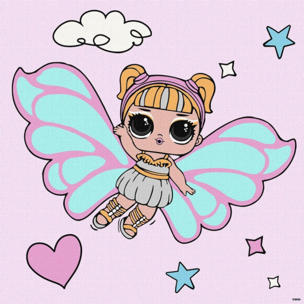 Картина за номерами "L.O.L. Surprise! O.M.G. Fairies Skystarling" KHO1092 40х40 см