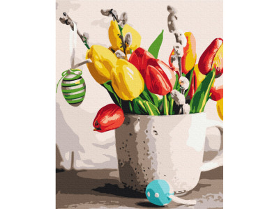 Картина за номерами "Великодній букет" Brushme BS53106 40x50 см