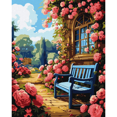 Картина за номерами "Квітковий сад" ©art_selena_ua KHO6335, 40х50см