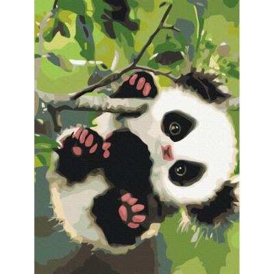 Картина за номерами "Грайлива панда" Brushme RBS51959 30x40 см