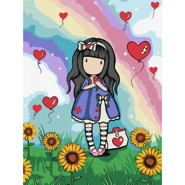 Картина за номерами "Be Kind To Yourself Santoro Gorjuss Collection" KHO8587 30х40 см