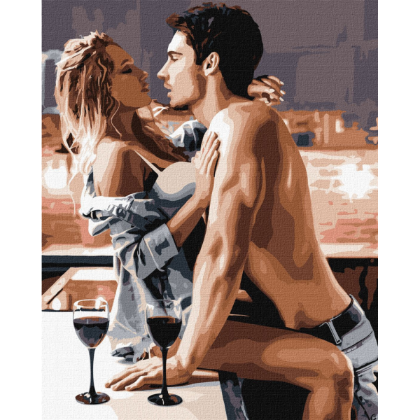 Картина за номерами "Пристрасний сніданок" KHO8520 40х50