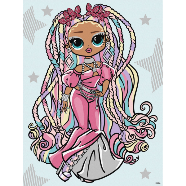 Картина за номерами "L.O.L. Surprise! O.M.G. Fashion show Twist Queen" KHO6274 30х40 см