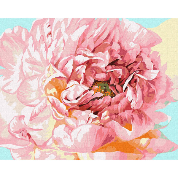 Картина за номерами "Ніжний півонія" Ідейка KHO2996 40х50 см Картина за номерами "Ніжний півонія" Ідейка KHO2996 40х50 см