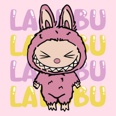 Картина за номерами "Вона лабубу" ©art_selena_ua KHO1286 25х25 см