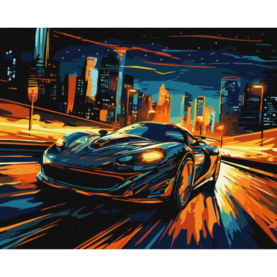 Картина за номерами "Нічне місто" KHO3644 40х50см