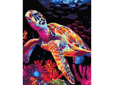 Картина за номерами "Фантазія черепахи" BSB0017 40х50 см