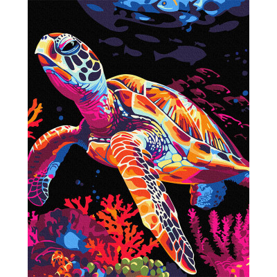 Картина за номерами "Фантазія черепахи" BSB0017 40х50 см