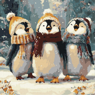 Картина за номерами "Щасливі співи" ©art_selena_ua KHO6856 40х50 см