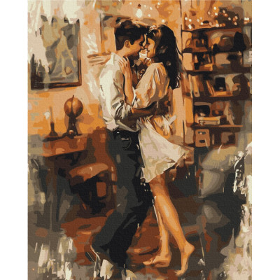 Картина за номерами "В обіймах кохання" BS53918 40х50 см