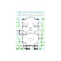 Картина за номерами стікерами в тубусі "Панда" 1200 стікерів 1852 33х48 см