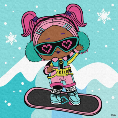 Картина за номерами "L.O.L. Surprise! Jolly Vibes. V.R.Q.T." KHO1321 25x25 см