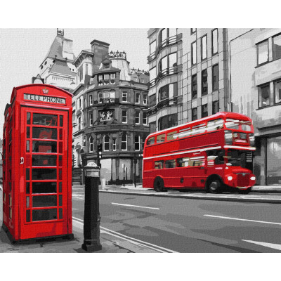 Картина за номерами "Ритм Лондона" Ідейка KHO3617 40х50 см