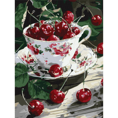 Картина за номерами "Вишнева насолода" KHO5707 30х40 см