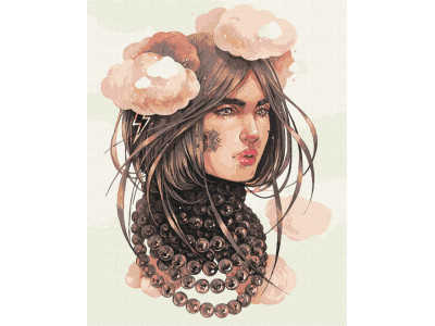 Картина за номерами "Хмарливі думки ©lesya_nedzelska_art Ідейка KHO4995 40х50 см
