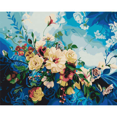 Картина за номерами "Квіти блакиті" © Anna Steshenko Brushme BS53560 40x50 см