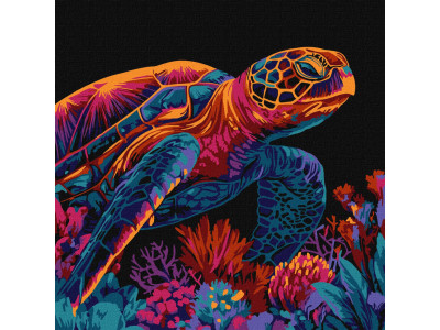 Картина за номерами "Загадкова черепаха" KHO5182 30х30 см
