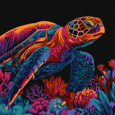 Картина за номерами "Загадкова черепаха" KHO5182 30х30 см