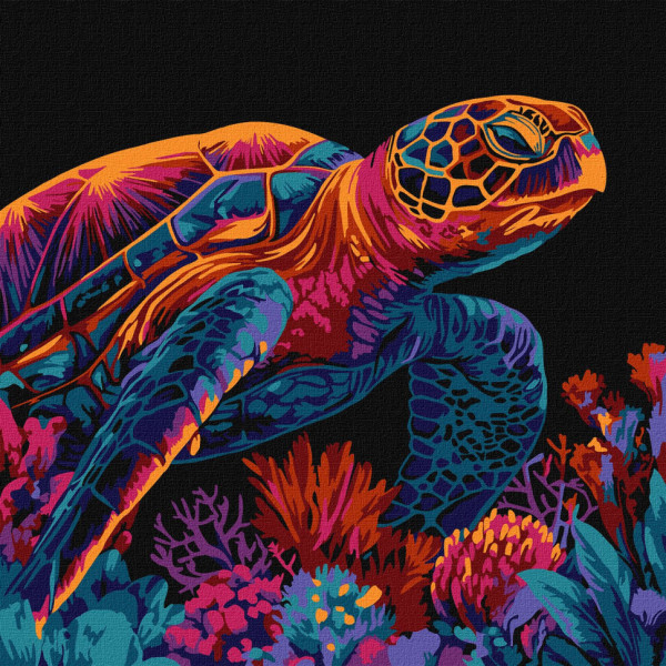 Картина за номерами "Загадкова черепаха" KHO5182 30х30 см