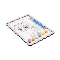 Дитячий набір для розпису по дереву "Поні" Puz-22961 формат А4