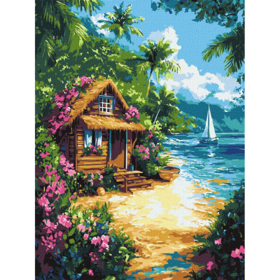 Картина за номерами "Будинок у тропіках" ©art_selena_ua KHO6373 30х40 см