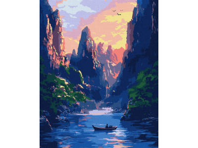 Картина за номерами "Величні гори" ©art_selena_ua KHO6365 40х50 см